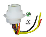 BA15D Socket Plastic with Wires