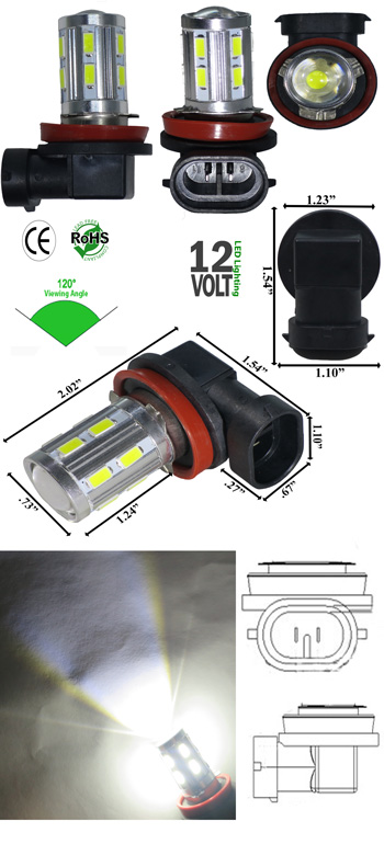 Image of a h11 led fog light