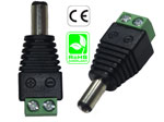Connector male 5.5mm x 2.5mm