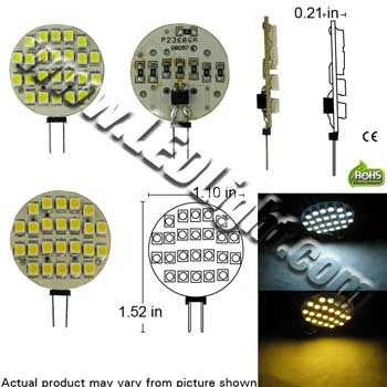 G4 GY6.35 JC 24 SMD Ultra Bright 12V Dimmable