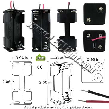 4 AAA Battery Holder with wire 2x2 product 23