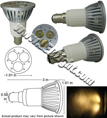 picture of ba15 led light bulb