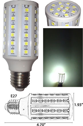 Light Bulb 6 Watt 60 5050 SMD 360 degree E27 120VAC