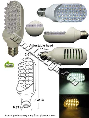 36 L.E.D. Side Firing Adjustable LED Light Bulb