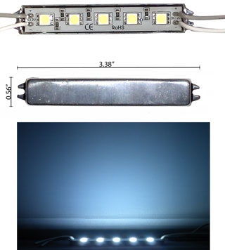 LED Module 5 SMD Plastic Waterproof 12 Volt DC NCNR product 45896