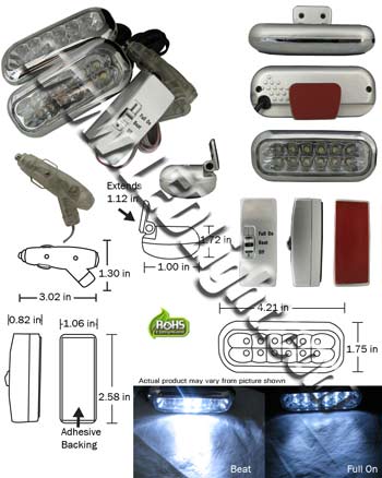 LED Driving Lights 1 Pair Low Profile product 46344