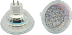MR16 GX5.3 GU5.3 18 LED Bulb 12V AC-DC Dim-able Lens