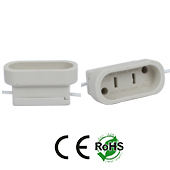GX16D female Socket Ceramic with Wires