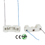 G53 female Ceramic Socket with Pigtail Wires White Color