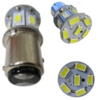 Miniature LED Bulb BAY15D Base 6 to 12 Volt DC G18