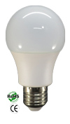 A60 11 Watt LED Bulb 120VAC 220 Degree Viewing E27