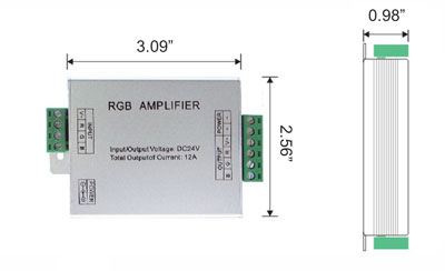 Amplifier 12V 144W 3 Channel 4 Amp Common Anode
