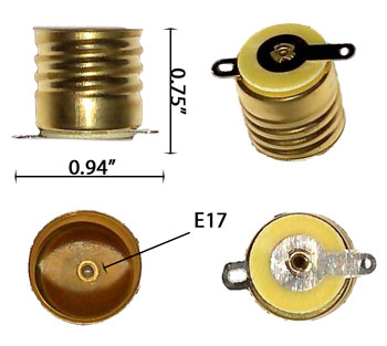 E17 Screw Socket with Solderable tabs product 85967