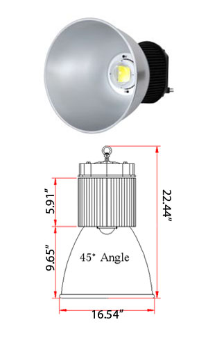 image of a 120 watt high hat led bulb