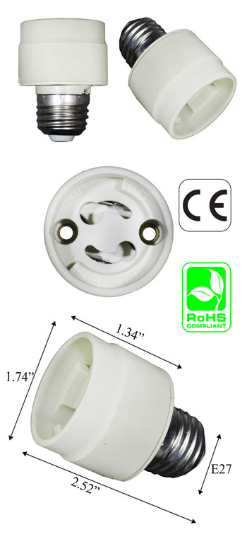 E27 male To PGZ18 female Adapter Converter Lamp Holder