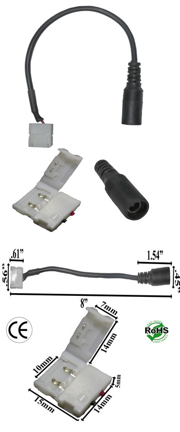 Interlink-able 10mm 2 Conductor To Round female Plug 5mm