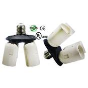 E27 male to 4 E27 female Converter Adapter