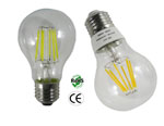 A19 LED Filament 6W E27 120VAC Non Dimmable	