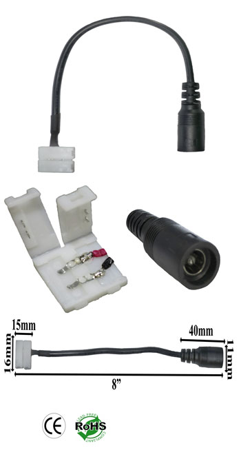 Interlink-able 12 mm 2 Conductor To Round female 5 mm Connector