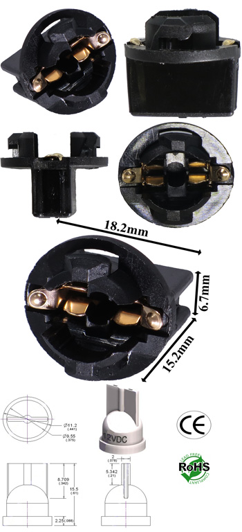T10 Wedge Socket Twist Lock product 12413