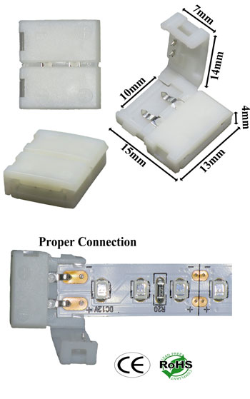 Connector 10mm female 2 Conductor Solder Less