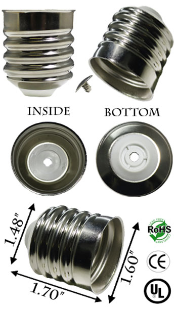 E39 Mogul Solder-Free Base