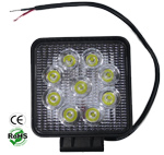 LED Off Road Work Light 27 Watt 10-30VDC IP67 30 Deg Square