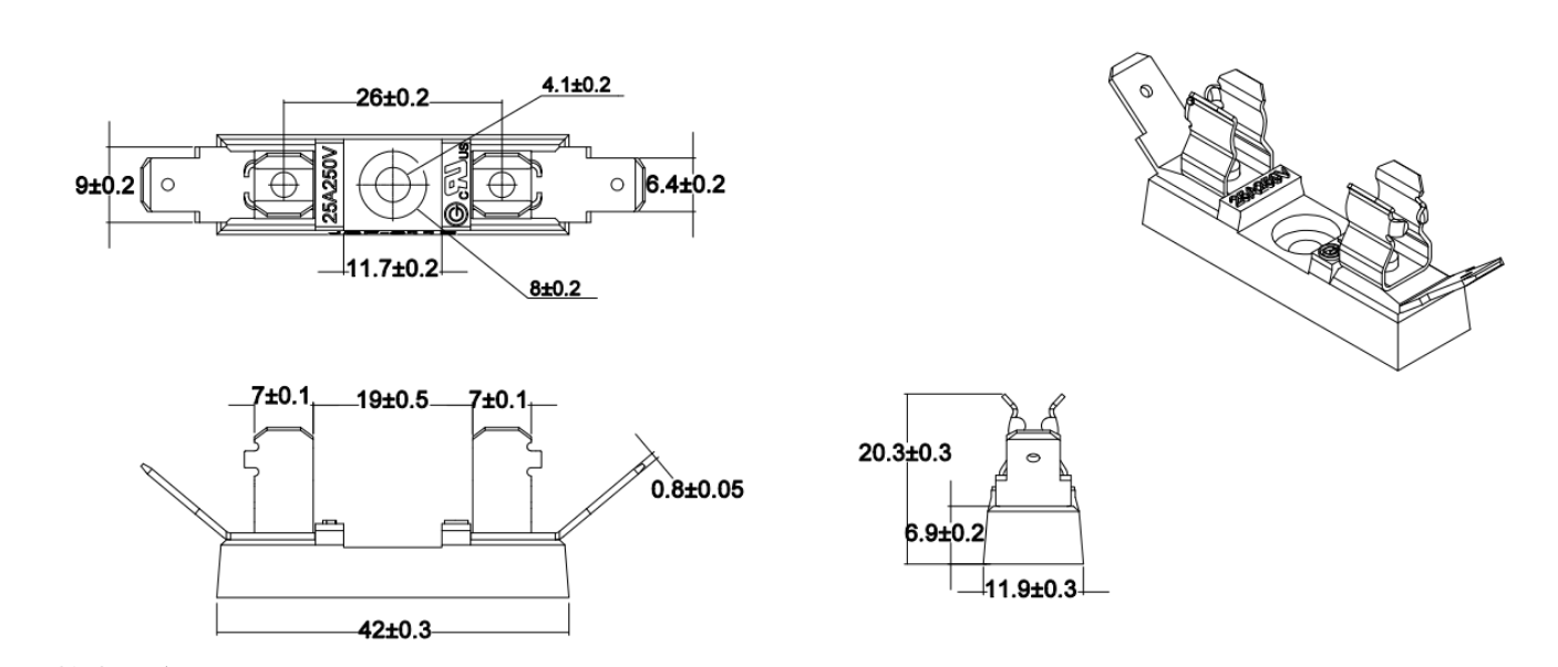 Festoon Socket 41-44mm 1 3/4"