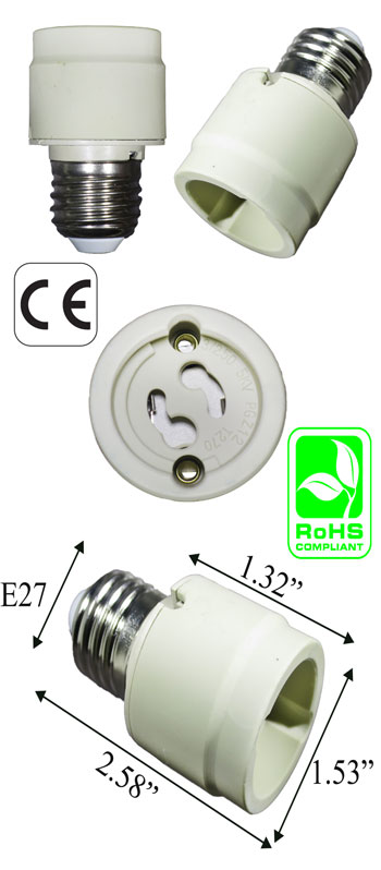 E27 male To PGZ12 female Adapter Converter Lamp Holder