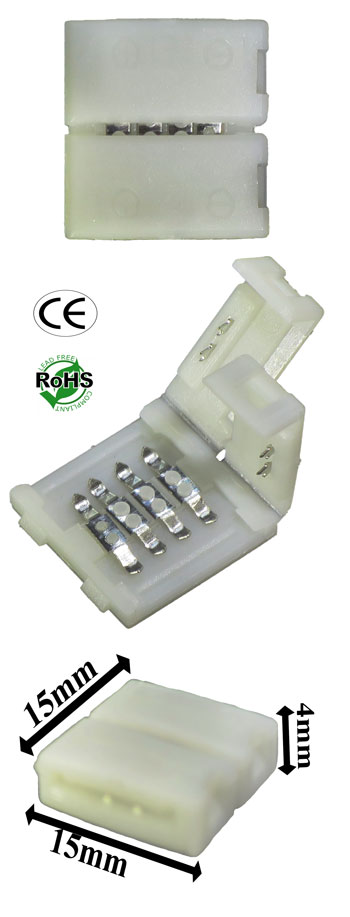 Connector 12 mm female 4 Conductor Solder Less
