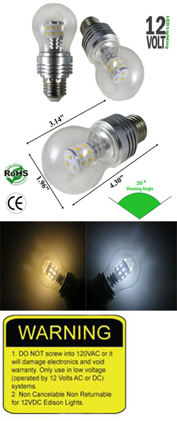 a19 21 watt 12 vdc led bulb ncnrnw low voltage led lights ledlight