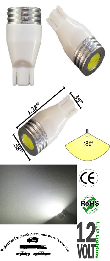 T15 Wedge 1.5 Watt 12 VDC 180 Degree Viewing Dim-able product 21568