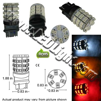 T25 Wedge 3156 3157 60 3528 Ultra Bright SMD LED Light 12V DC