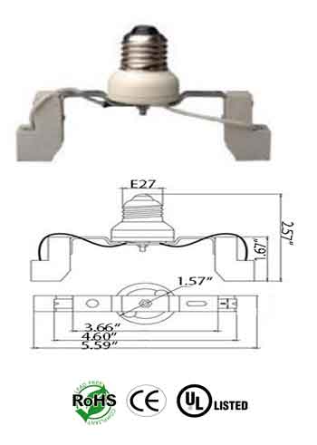 E26 male To R7S J Type 78 mm 3 1/8