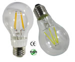 A19 LED Filament 4W E27 120VAC Non Dimmable 