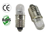 28Vdc, Ultra Red, Midget Screw LED Lamps, Positive Center Contact, T1¾  (5mm) E5.5 Base