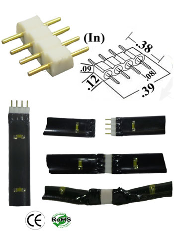 Connector 4 Conductor White