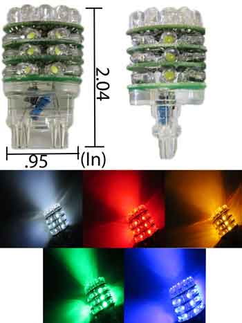 36 Super Bright T25 3156/3157 LED Bulb 12V DC