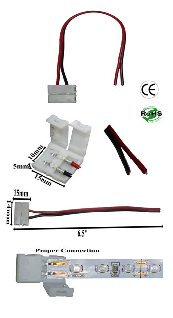 Interlink-able 10mm 2 Conductor Solder Less To Wires