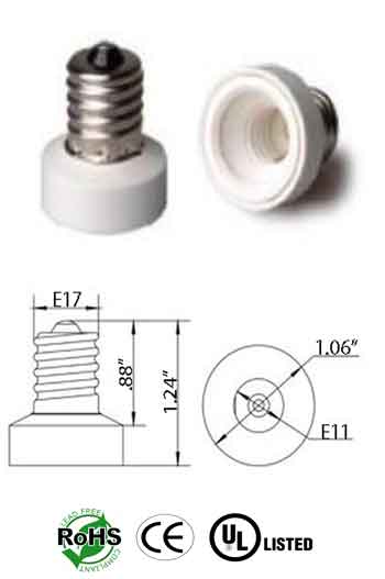 E17 male To E11 female Converter