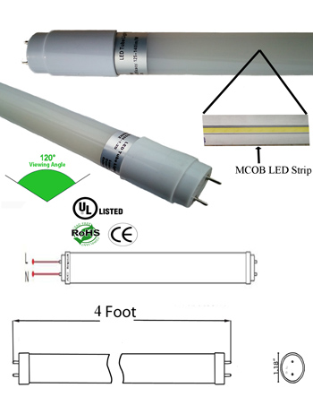 T8 T12 18 Watt Tube 85-135VAC 4 Foot Frosted