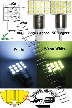 T10 Wedge 12 SMD LED Side Firing