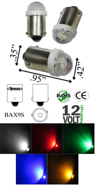 image of a ba9x led bulb