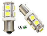 182 LED Miniature Bulb BA9S Base 9 5050 12V DC