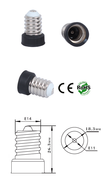 E14 male to E11 female Converter product 26594