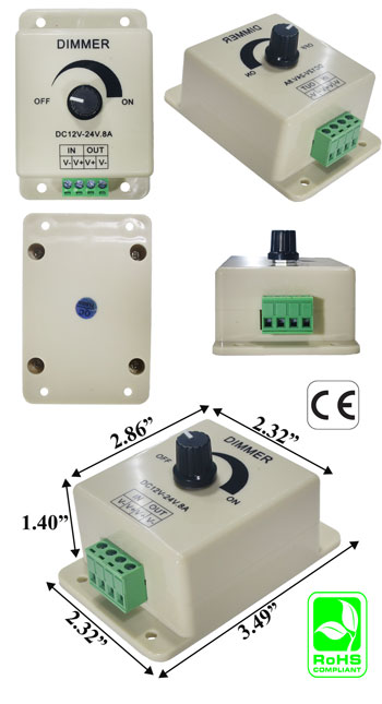 DIMMER DC 12-24V / 8A