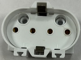 2G11 Female Surface Mount Socket with Push to Connect Wire Holes