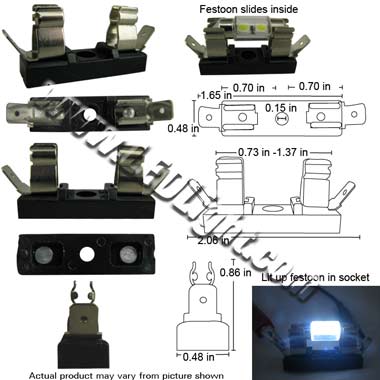 Picture of a festoon socket