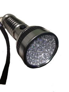 LED Flashlight 41 LEDs UV Waterproof