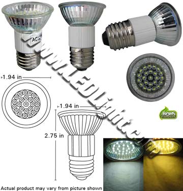 PAR16 24 LED 1.3 Watt 120 VAC product 32633